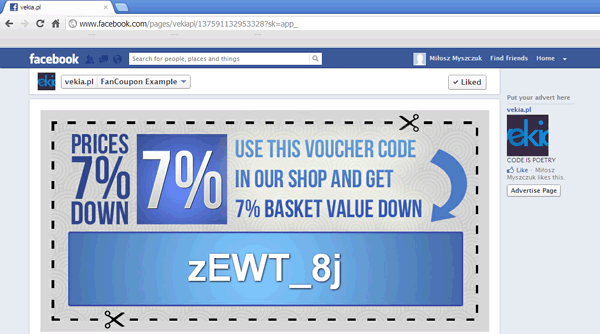 Image 14: Facebook Fan Coupons