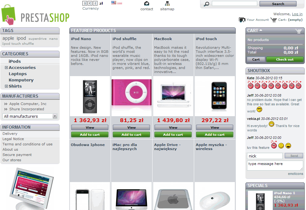 Foto 7: Mural de Recados (shoutbox)