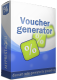 PrestaShop Vouchers Generator This module is the best and fastest way to add multiple discount codes to your PrestaShop. With just...