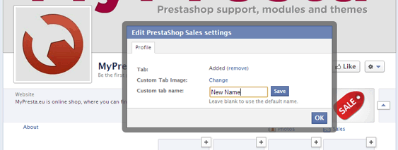 Facebook PRestashop integration module