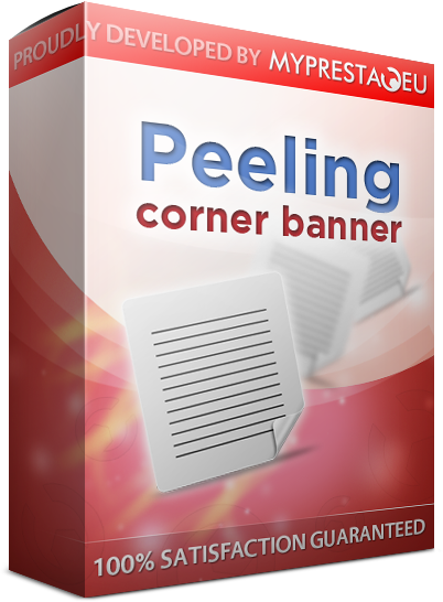 Prestashop Peeling Corner advertise banner