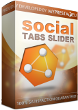 PrestaShop Social tabs slider PrestaShop module Social tabs slider is the best and easily way to add into your shop social network...