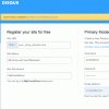 DISQUS registration form
