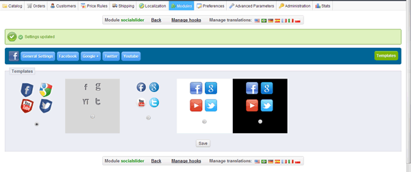 Zdjęcie 8: Social tabs slider