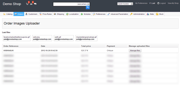 Foto 4: Cargador de imágenes de pedidos