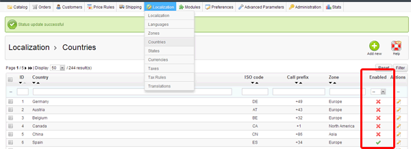 prestashop localization countries section