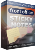 PrestaShop Front office Sticky Notes This module gives you an ability co create sticky notes in your fornt office. You can add sticker an...