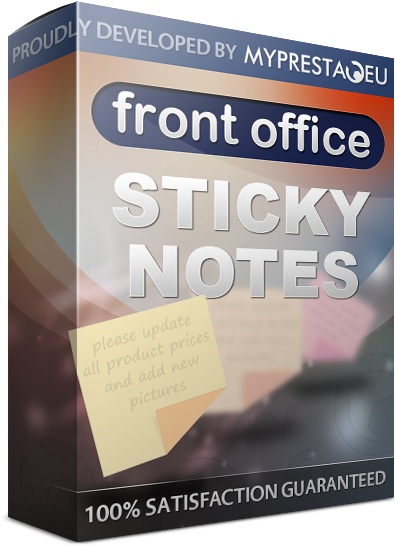Prestashop Sticky Notes for front office