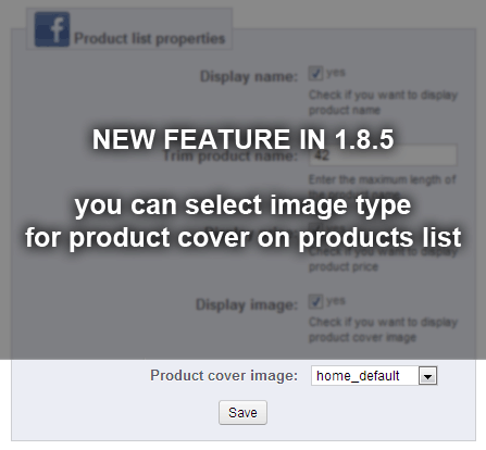 Facebook Shop module new feature