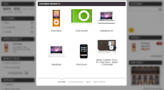 Foto 13: Animierte Slider mit Produkten auf der Startseite