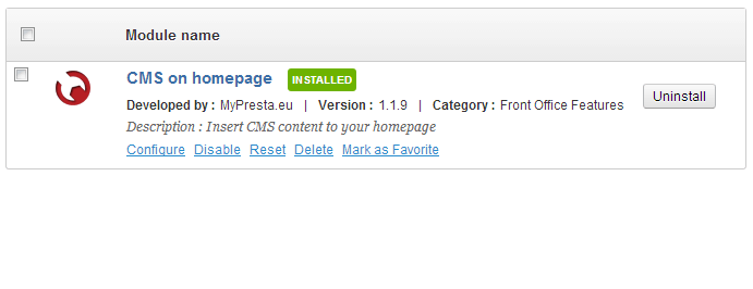 Image 2: CMS on homepage