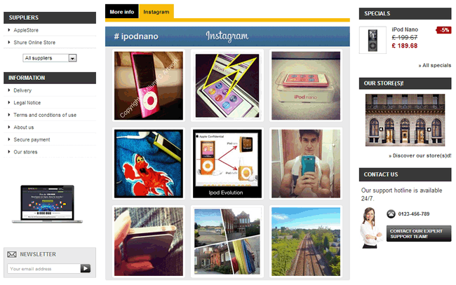Photo 7: Flux Instagram produits