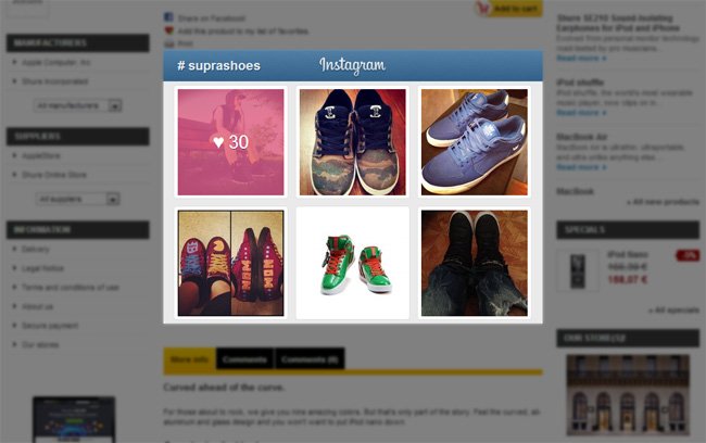 Photo 11: Flux Instagram produits