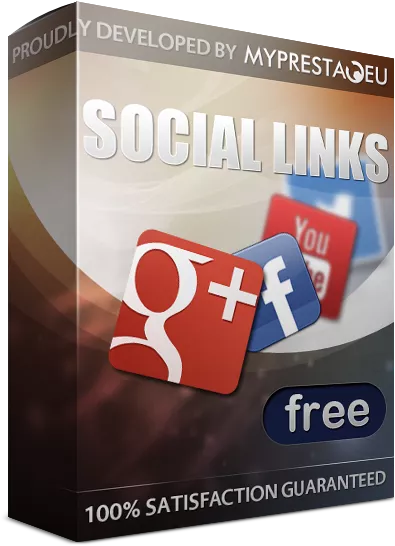 social network links free prestashop