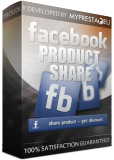 PrestaShop Facebook product share + discount code This module creates special button on each product page for sharing product on facebook timeline. Mo...