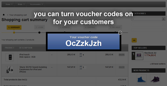 Zdjęcie 12: Facebook Cart Share + kod rabatowy