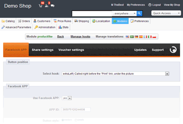 Foto 19: Compartir productos en Facebook + código de descuento