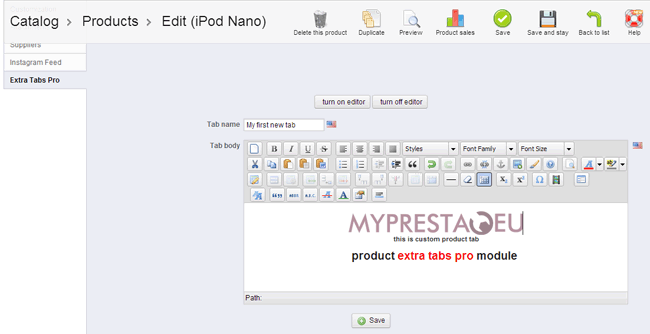 Image 28: Product Extra Tabs Pro