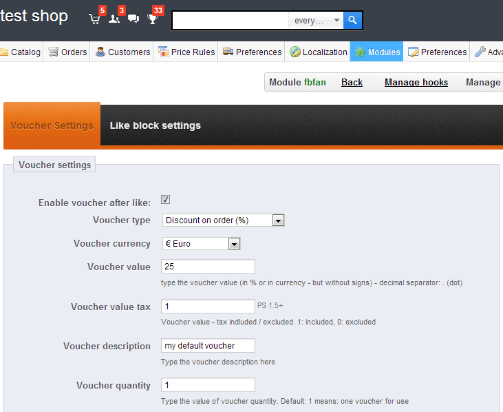 Foto 8: Facebook Like voucher code