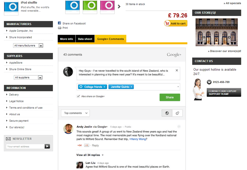 Foto 6: Google+ Kommentare