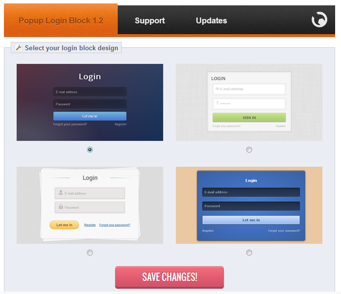 Zdjęcie 13: Logowanie PopUp