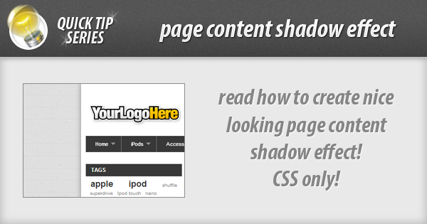 page container shadow effect