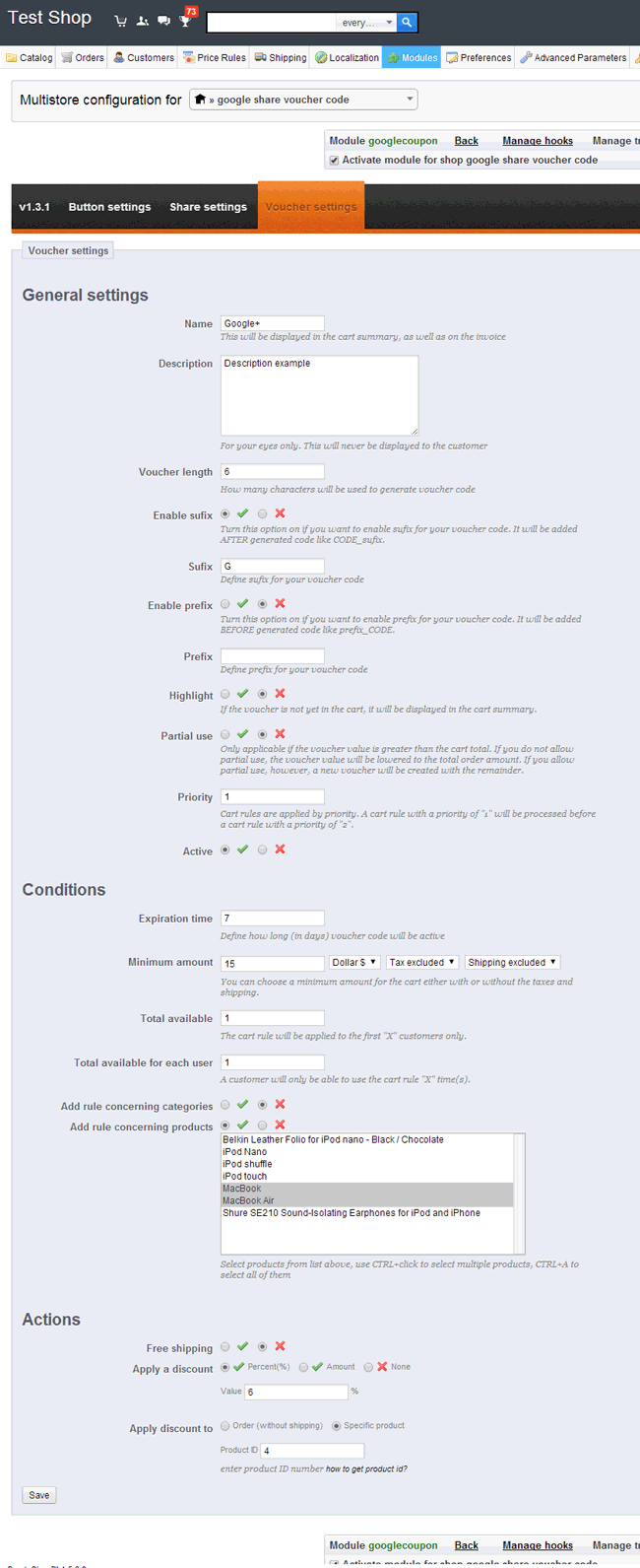 Image 4: Google product plus button + coupon