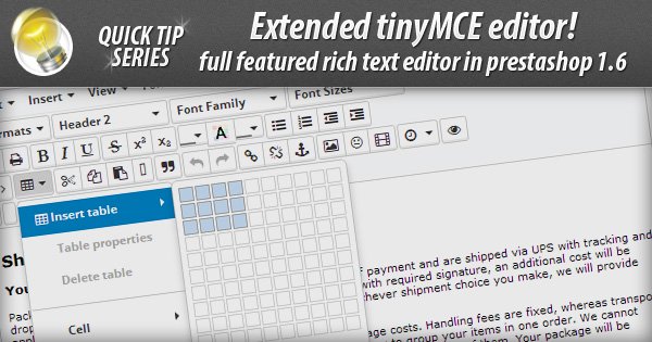 extended rich text editor prestashop 1.6