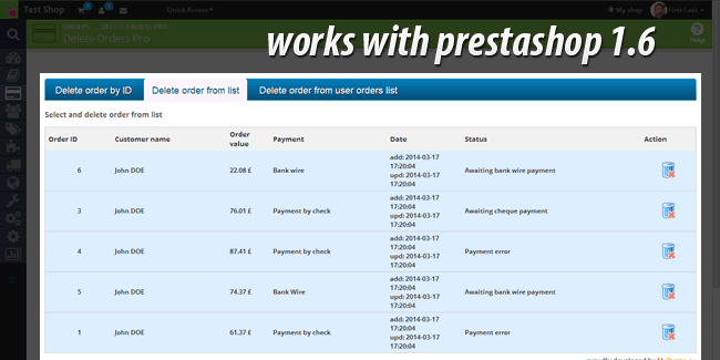Foto 3: Eliminar Pedidos Pro