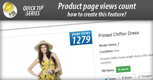 product page views count tutorial