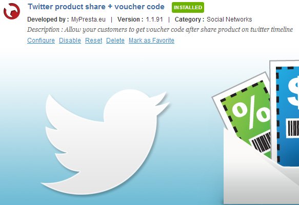 Foto 14: Compartir producto en Twitter + código de voucher