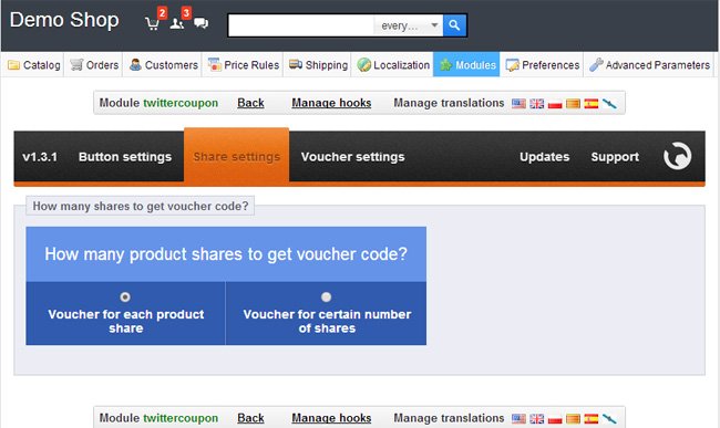 Foto 12: Compartir producto en Twitter + código de voucher