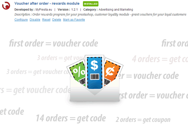 Image 19: Rewards - Voucher codes after orders