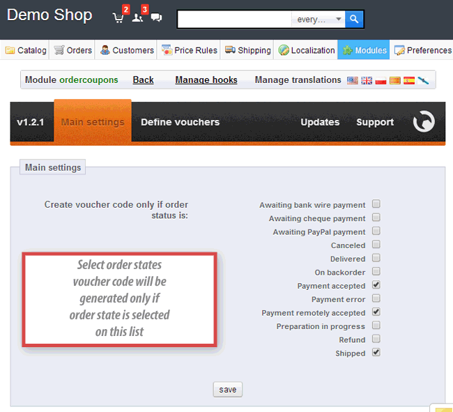 Image 18: Rewards - Voucher codes after orders
