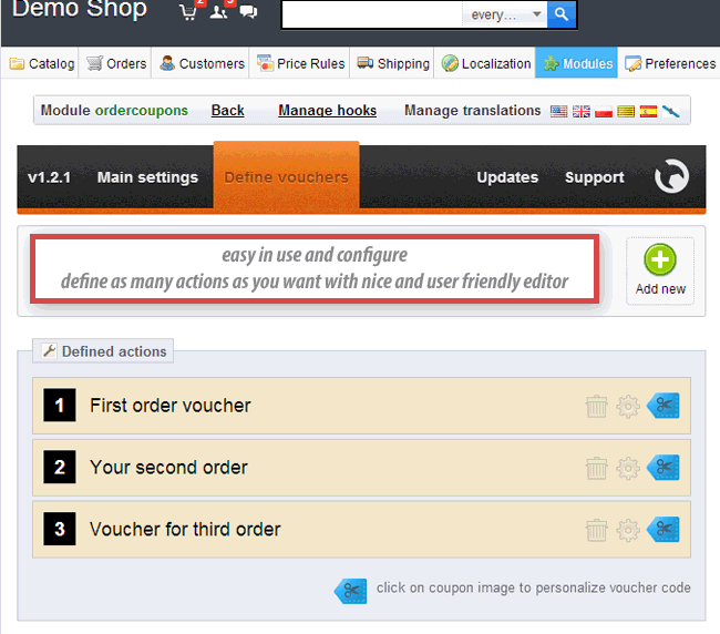 Image 17: Rewards - Voucher codes after orders