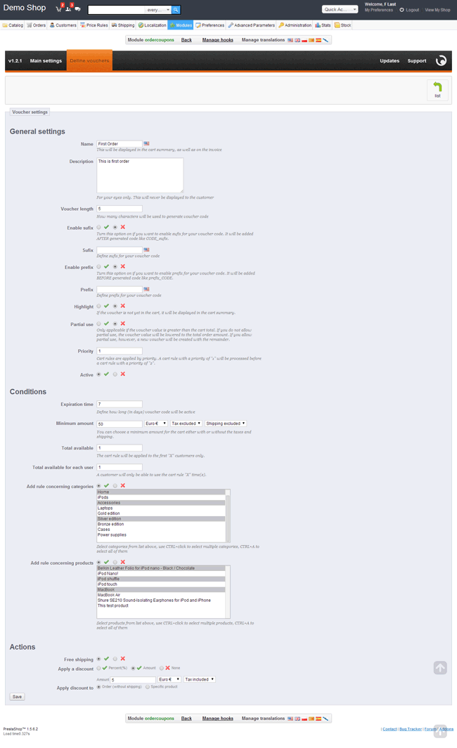 Image 14: Rewards - Voucher codes after orders