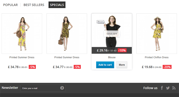 Zdjęcie 1: Zakładka z promocjami