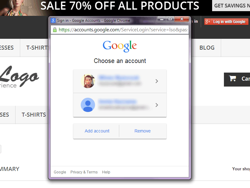 Foto 6: Conexión / inicio de sesión de Google