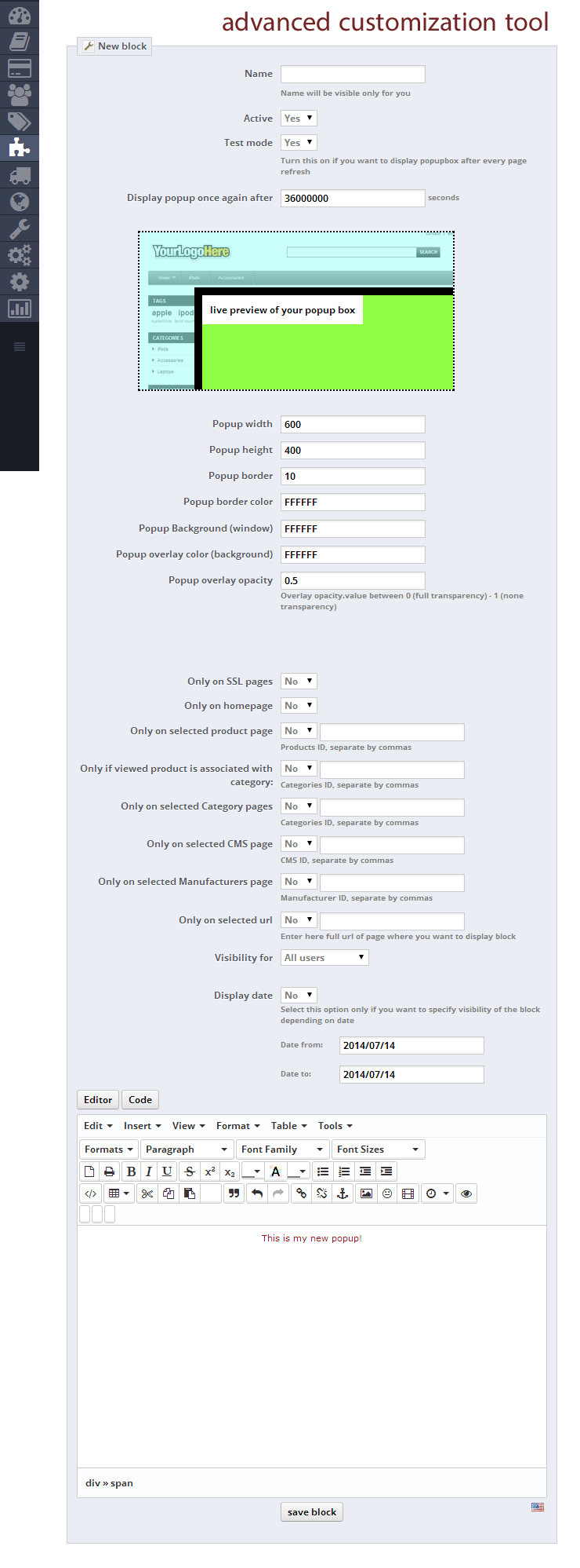 Zdjęcie 23: Okno Popup Pro