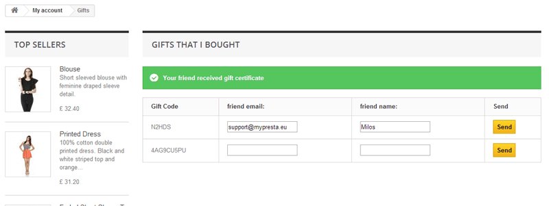 Foto 21: Tarjetas de regalo: vender códigos de cupón