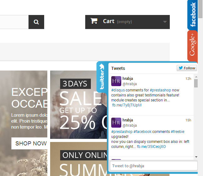 Zdjęcie 2: Social tabs slider