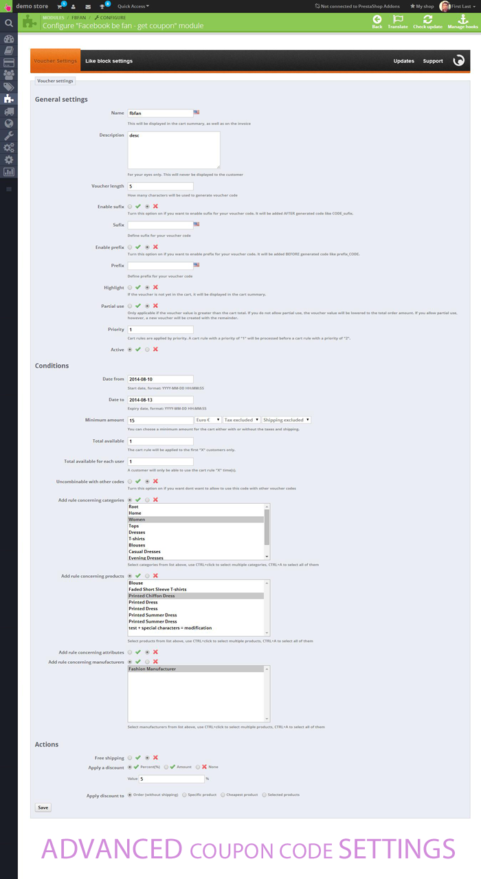 Foto 3: Facebook Like voucher code