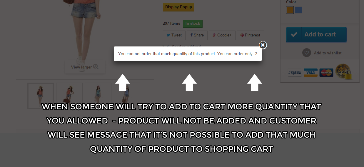 Q&A: Maximum product quantity module move it above "payment" logos