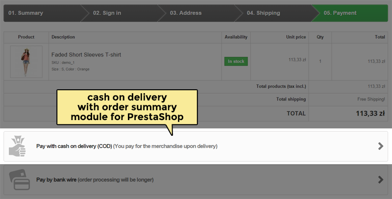 Image 21: Cash on delivery with order summary