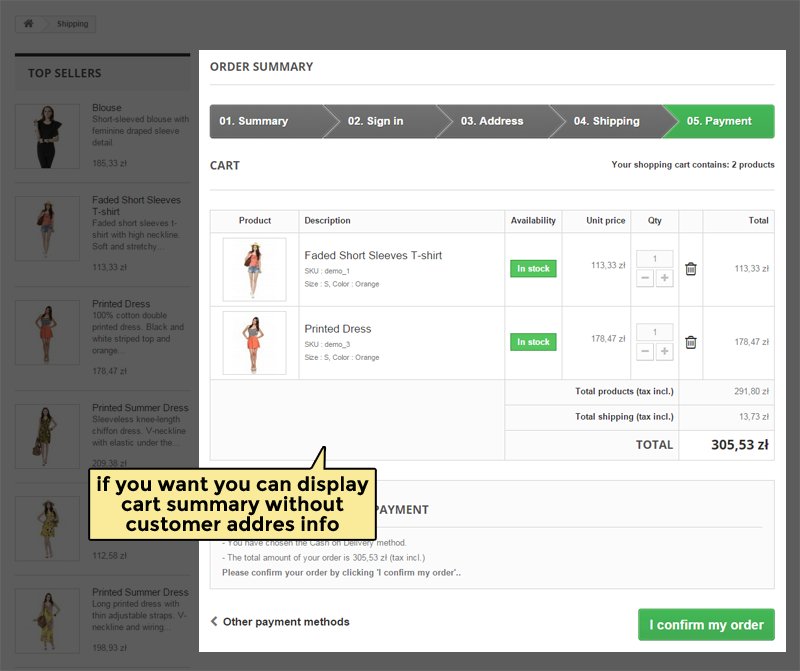 Image 19: Cash on delivery with order summary