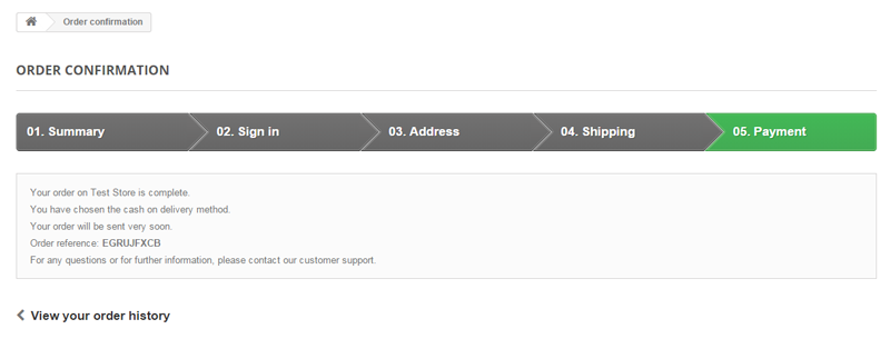 Image 17: Cash on delivery with order summary