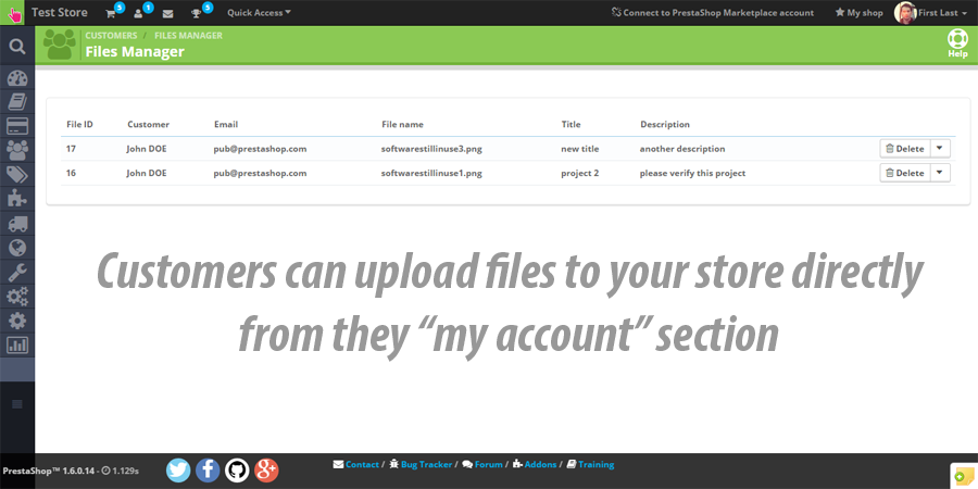 Image 22: Customer Files Upload