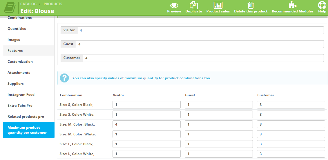 Image 18: Maximum product quantity