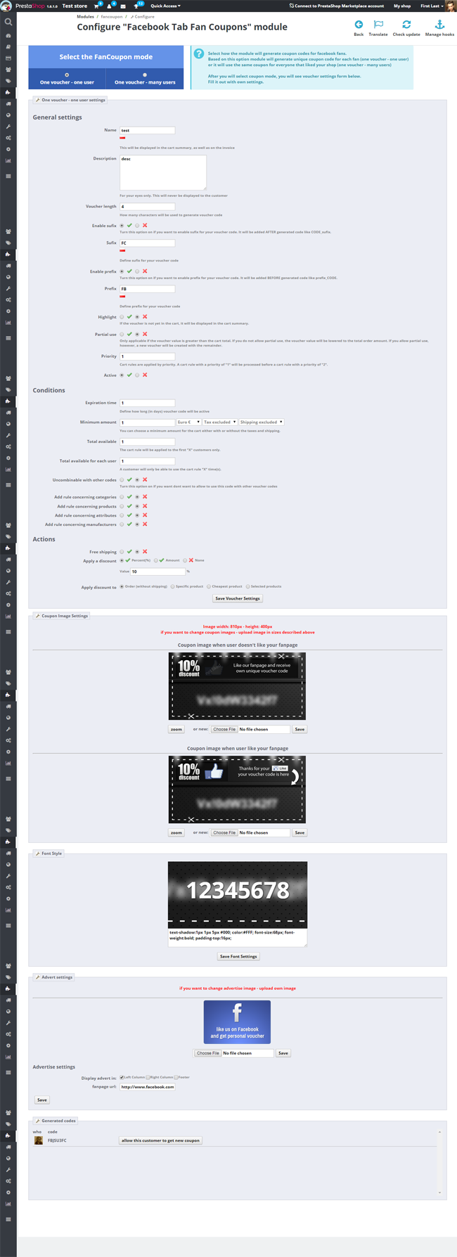Image 3: Facebook Fan Coupons
