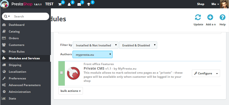 Foto 4: Páginas CMS Apenas para Logados